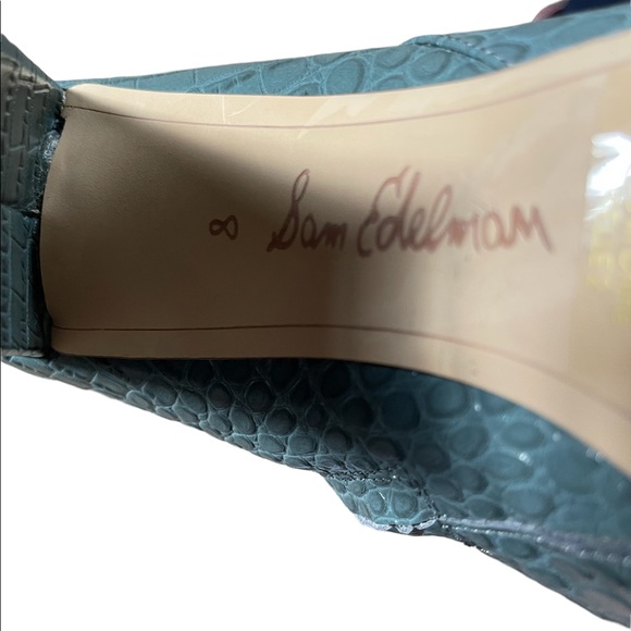 Sam Edelman Leather Pointed Toe Ankle Boots Size 8 - Picture 6 of 7